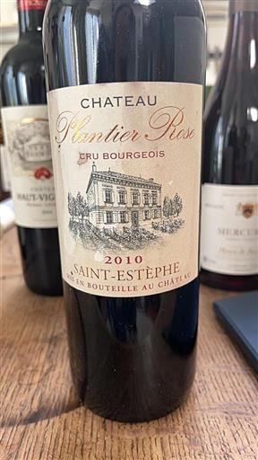 Bordeaux Saint-Estèphe Cru Bourgeois Château Plantier Rose 2010