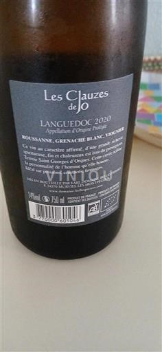 Languedoc Les Clauzes de Jo 2020