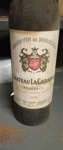 Bordeaux Pomerol Château La Cabanne 1986