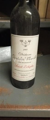 Bordeaux Saint-Estèphe Cru Bourgeois Château Coutelin-Merville 1997