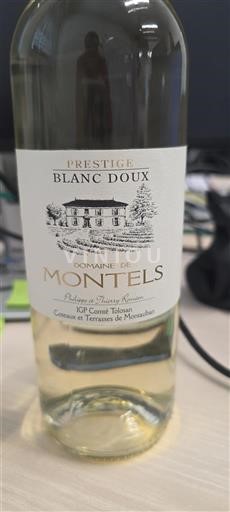 Sydvestfrankrig Comté tolosan Domaine Montels Prestige Blanc Doux Ikke årgangsbestemt