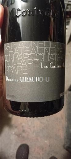 Rhônen laakso Châteauneuf-du-Pape Domaine Giraud Les Galimardes 2020