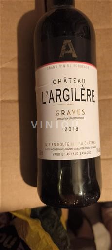 Bordeaux Graves Château L'Argilère 2019