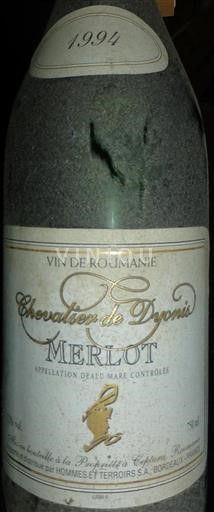 Romania Table Wine Chevalier de Dyonis 1994