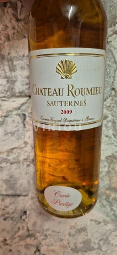 Bordeaux Sauternes Château Roumieu Prestige 2009