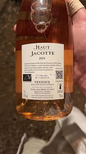 Valle del Ródano Ventoux Domaine La Verrière Le Haut de la Jacotte 2024