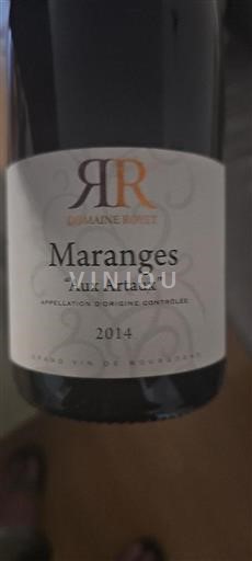 Bourgogne Maranges Domaine Ropat Aux Artaux 2014
