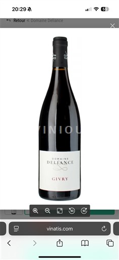 Burgundy Givry Domaine Deliance 2023