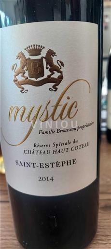 Bordeaux Saint-Estèphe Château Haut Coteau Mystic 2014