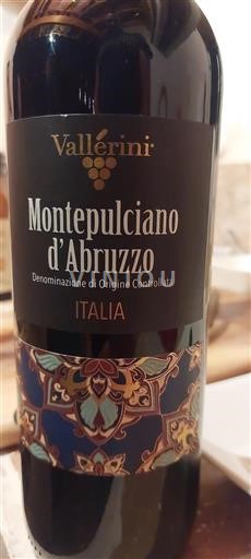 Abruzzes Montepulciano d'Abruzzo Vallerini 2021