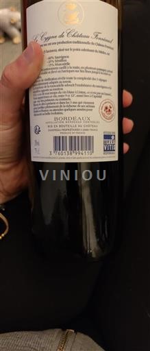 Bordeaux Château Fonréaud Le Cygne Neročník