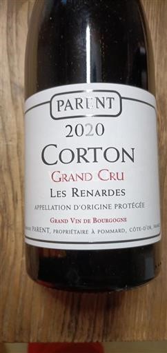 Borgogna Corton Grand Cru Parent Les Renardes 2020