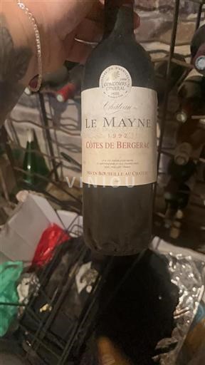 Lounais-Ranska Côtes-de-bergerac Château Le Mayne 1992