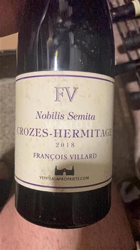 Valle del Rodano Crozes-Hermitage François Villard Nobilis Semita 2018