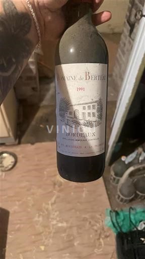 Bordeaux Domaine Berteau 1991