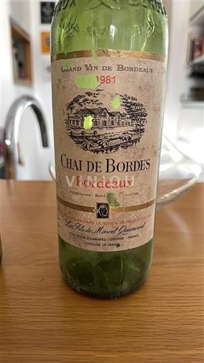 Bordeaux Chai de Bordes 1981