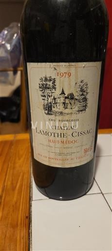 Bordeaux Haut-Médoc Cru Bourgeois Château Lamothe-Cissac 1979