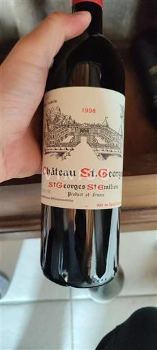 Bordeaux Saint-Georges-Saint-Émilion Château St. Georges 1998
