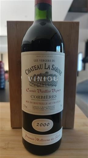 Languedoc Corbières Château La Sabine Vieilles Vignes 2000