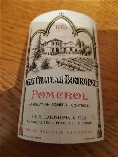 Bordeaux Pomerol Château Vieux Bourgneuf 1985