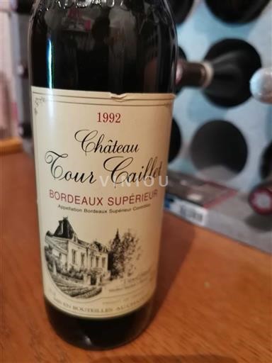 Bordeaux Bordeaux Supérieur Château Tour Caillet 1992