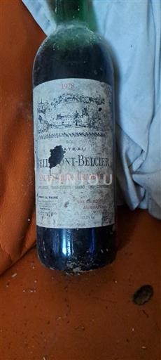 Bordeaux Saint-Émilion Grand Cru Château Belcier 1978