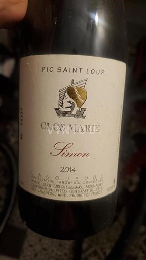 Languedoc Clos Marie Simon 2014