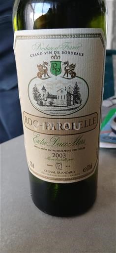 Bordeaux Entre-deux-mers Roc-Parabelle 2003