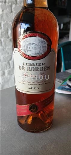 Bordeaux Bordeaux rosé Cellier de Bordes 2003