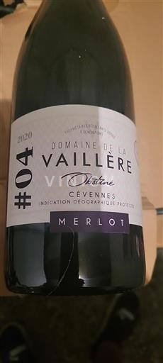 Languedoc et Roussillon Cévennes Domaine La Vaillère Obstiné 2020