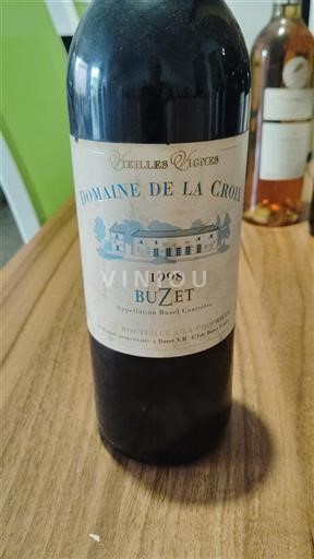 Sydvestfrankrig Buzet Domaine La Croix Vieilles Vignes 1998