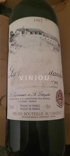 Bordeaux Saint-Émilion Château La Rose Blanche 1997