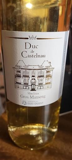 Sydvestfrankrig Ikke specificeret Duc de Castelnau Gros Manseng Ikke årgangsbestemt