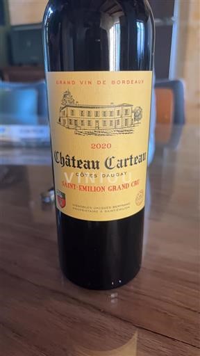 Bordeaux Saint-Émilion Grand Cru Château Carteau 2020