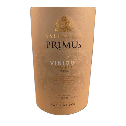 Mendoza Valle de Uco Bodegas Salentein Primus Malbec 2020