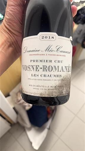 Bourgogne Vosne-romanée Premier Cru Domaine Méo-Camuzet Les Chaumes 2018