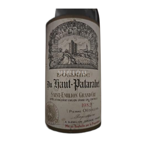 Bordeaux Saint-Émilion Grand Cru Grand Cru Domaine Haut-Patarabet 1982