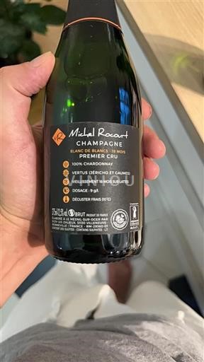 Champagne Premier Cru Michel Rocourt Blanc de Blancs 18 mois Ikke årgangsbestemt