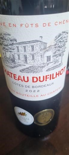 Bordeaux Côtes-de-Bordeaux Château Dufilhot 2022