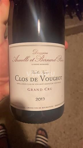 Burgundy Clos de Vougeot Grand Cru Domaine Armelle et Bernard Rion Vieilles Vignes 2013