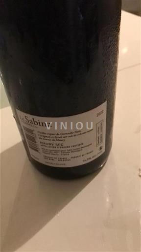 Roussillon Maury tørre Domaine Clos del Rey Le Sabina Vermell 2022