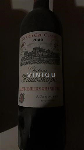 Bordeaux Saint-Émilion Grand Cru Classé Château Haut-Sarpe 2020