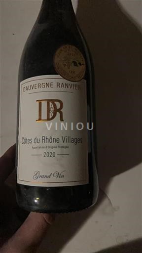 Rona dolina Côtes-du-Rhône-Villages Dauvergne Ranvier 2020