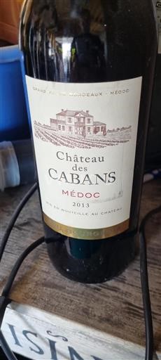 Bordeaux Médoc Château Des Cabans 2013