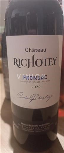 Bordeaux Fronsac Château Richotey Prestige 2020
