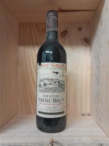 Bordeaux Saint-Émilion Château Orme-Brun 1986