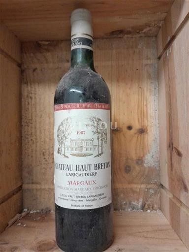 Bordeaux Margaux Château Haut Breton Larigaudiere 1987