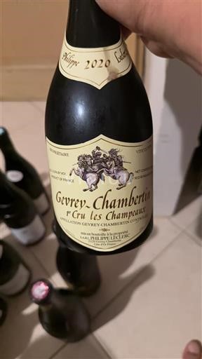 Bourgogne Gevrey-chambertin Premier Cru Philippe Leclerc 1er Cru Les Champeaux 2020