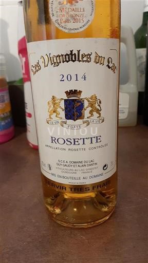 Zuidwest-Frankrijk Rosette Les Vignobles du Lac 2014