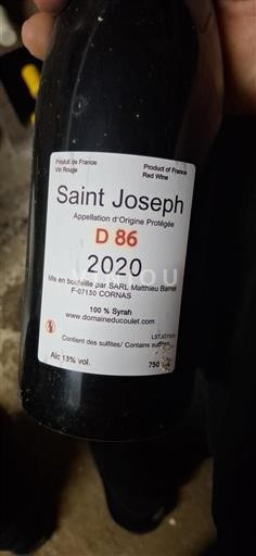 Rhône-dalen Saint-Joseph Domaine Coulet D86 2020